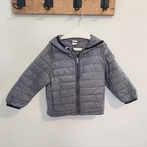 Baby Gap Toddler Primaloft Grey Jacket With Hood Size 18-24 Month